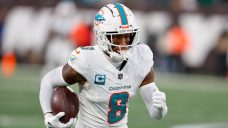 ‘Play of the year’: Canadian Jevon Holland makes wild pick-six for Dolphins