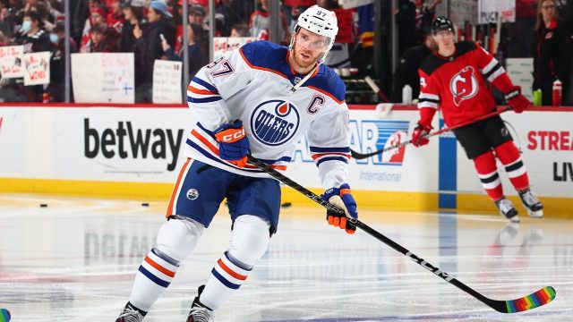 Oilers’ McDavid, Draisaitl use Pride Tape in warmup ahead of game vs