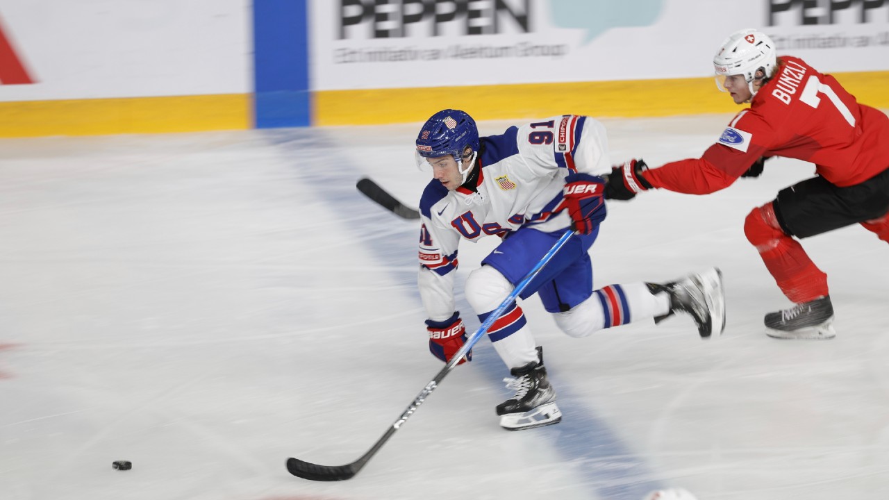 Jimmy Snuggerud Scores Natural Hat Trick as U.S. Defeats Switzerland 11
