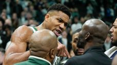Bucks, Pacers get into heated battle for Antetokounmpo’s historic game ball 