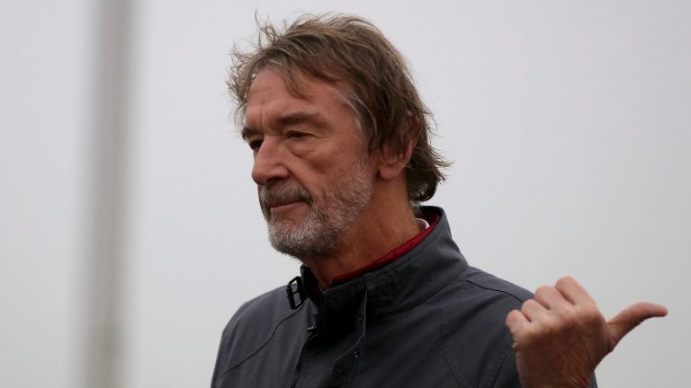 Jim Ratcliffe, the founder of the INEOS Chemicals company, waits for the start of Marathon runner Eliud Kipchoge from Kenya at the INEOS 1:59 Challenge attempt to run a sub two-hour marathon in Vienna, Austria, Saturday, Oct. 12, 2019. (Ronald Zak/AP Photo)