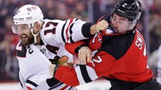 Blackhawks’ Foligno defends fighting Devils’ Smith after hit on Bedard
