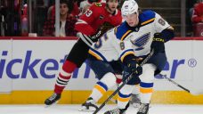Once a top prospect, Adam Gaudette is back in the NHL with the Blues