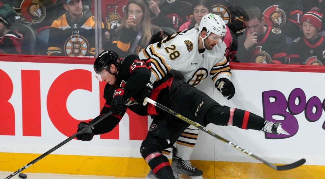 Marchand scores OT winner as Bruins beat Senators 32 BVM Sports