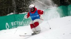 Canadian Kingsbury’s World Cup moguls win streak ends with silver medal in Georgia