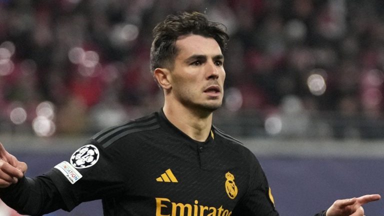 Brahim Díaz was selected in Morocco’s squad on Wednesday for two friendlies later this month. (AP/Matthias Schrader)