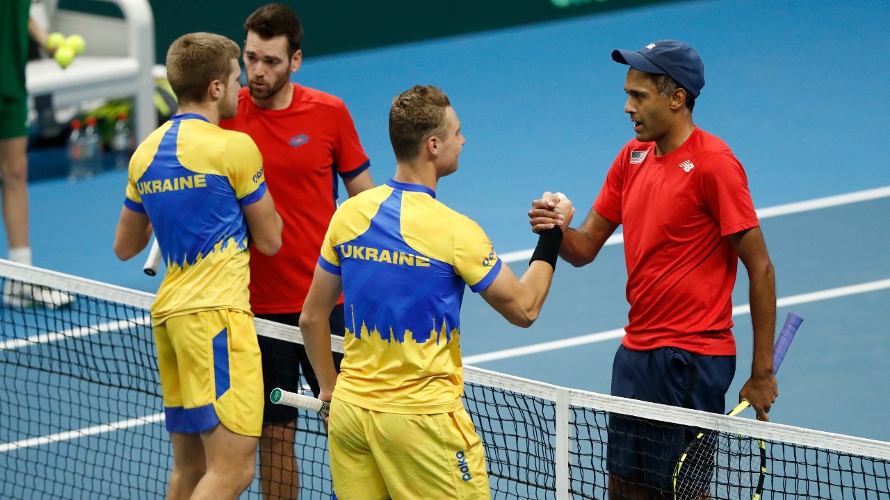 Ram and Krajicek win doubles, lead US past Ukraine in Davis Cup tilt
