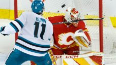 Flames’ Dustin Wolf far from his standard in disappointing loss to Sharks