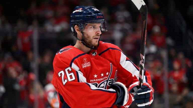 Washington Capitals forward Nic Dowd (26). (Nick Wass/AP)