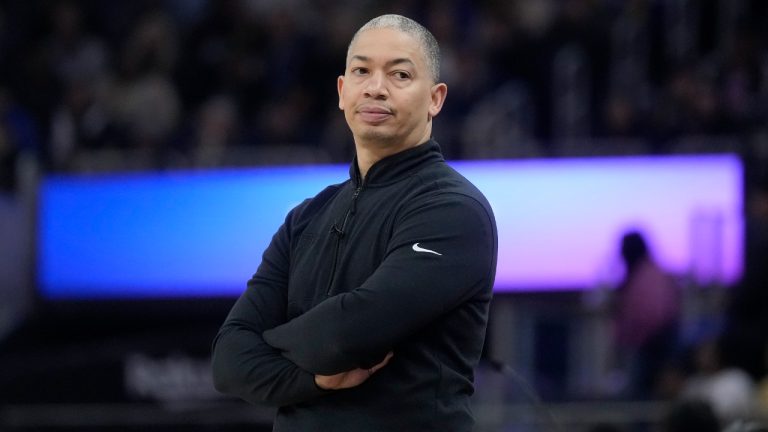 Los Angeles Clippers head coach Tyronn Lue during an NBA basketball game against the Golden State Warriors in San Francisco, Wednesday, Feb. 14, 2024. (Jeff Chiu/AP)