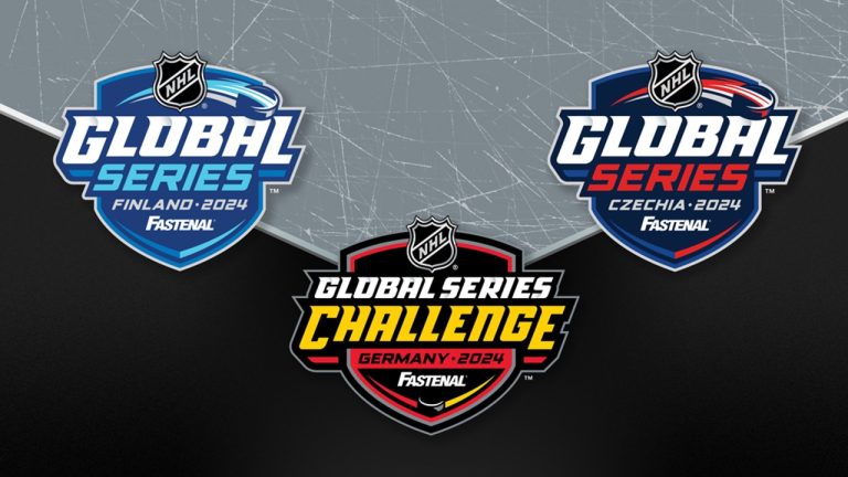 2024-25 Global Series logos. (NHL)