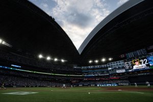 The Rogers Centre's dome roof opens as the Toronto Blue Jays take on the San Diego Padres(Chris Young/CP Photo)