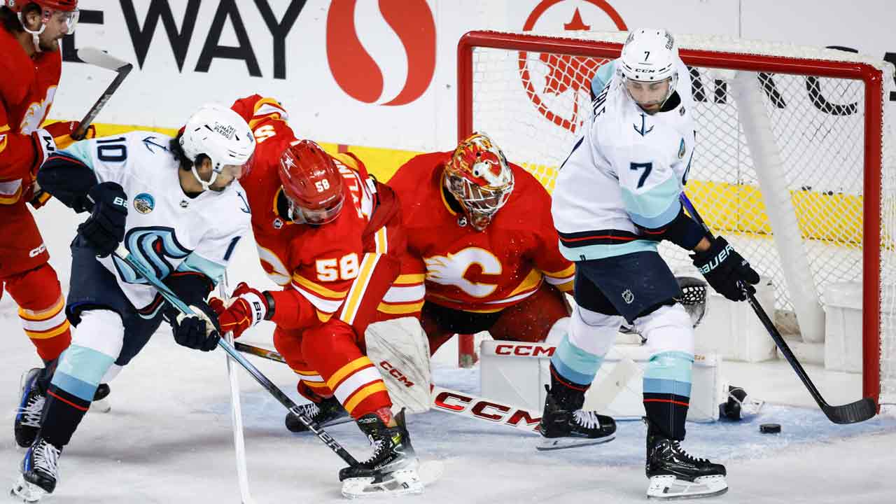 Kraken snap Flames' five-game win streak with road victory - Sportsnet.ca