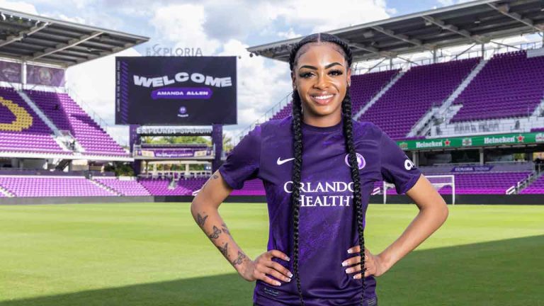 Canadian forward Amanda Allen, as shown in this handout photo at Exploria Stadium, who plays professionally for the Orlando Pride of the National Women’s Soccer League, is among the 24 players called up by Canadian under-20 coach Cindy Tye for internationals against Germany and the U.S. on April 7 and 9, 2024, respectively. Exploria Stadium, the home of the Pride now known as Inter & Co Stadium.
THE CANADIAN PRESS/HO-Orlando Pride