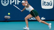 Collins wins Miami Open on her final try, topping Rybakina in straight sets