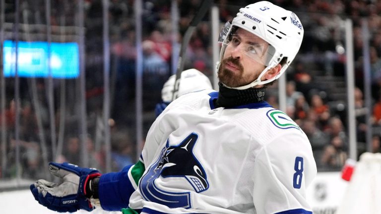 Vancouver Canucks right wing Conor Garland. (Mark J. Terrill/AP)
