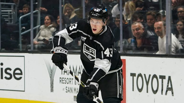 The Los Angeles Kings have signed defenceman Jacob Moverare to a two-year contract extension through the 2025-26 season. (AP/Ryan Sun)