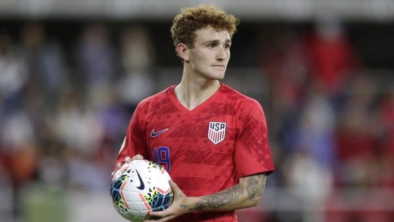 Forward Josh Sargent and midfielder Luca de La Torre will miss the United States' Nations League games because of injuries. (AP/Julio Cortez, File)