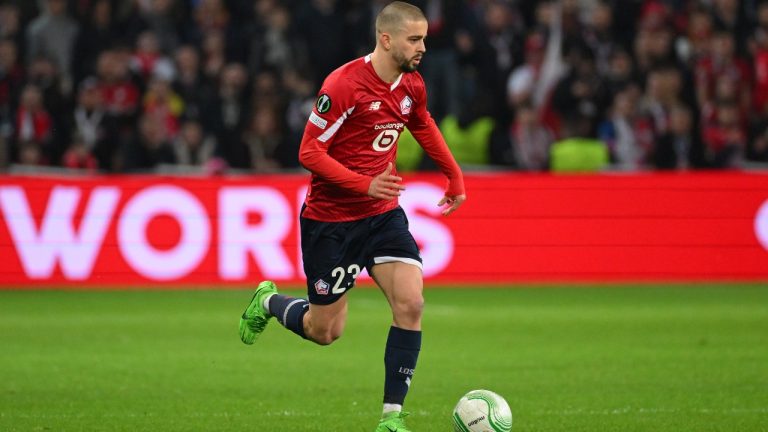 Lille boosted its chances of claiming a Champions League spot by rallying to beat relegation-threatened Metz 2-1 in the French league on Sunday. (AP/Matthieu Mirville)