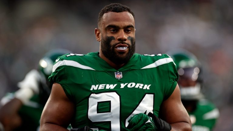 New York Jets defensive end Solomon Thomas (94) against the Tampa Bay Buccaneers during a preseason NFL football game. (Adam Hunger/AP)