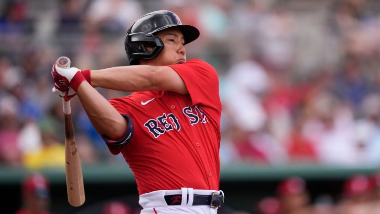 The Boston Red Sox placed designated hitter Masataka Yoshida on the 10-day injured list with a left thumb strain. (Gerald Herbert/AP Photo)