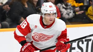 Detroit Red Wings right wing Patrick Kane. (Mark Zaleski/AP)