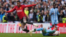 United escapes with win after blowing three-goal lead against Coventry in FA Cup semifinal