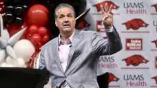 Arkansas hires John Calipari to coach the Razorbacks, a day after stepping down from Kentucky