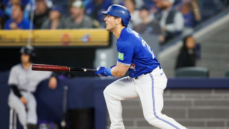 Daulton Varsho of the Toronto Blue Jays. (Cole Burston/Getty Images)