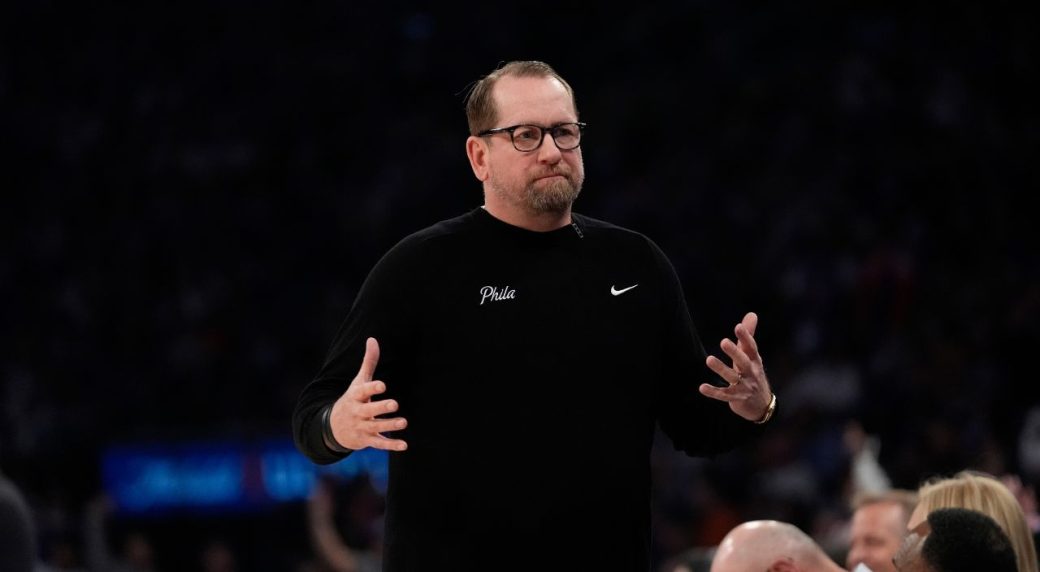 Report: 76ers’ Nick Nurse injured finger, couldn’t draw plays at end of Game 5