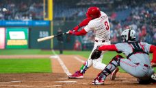Phillies’ Bryce Harper homers three times for first hits of season