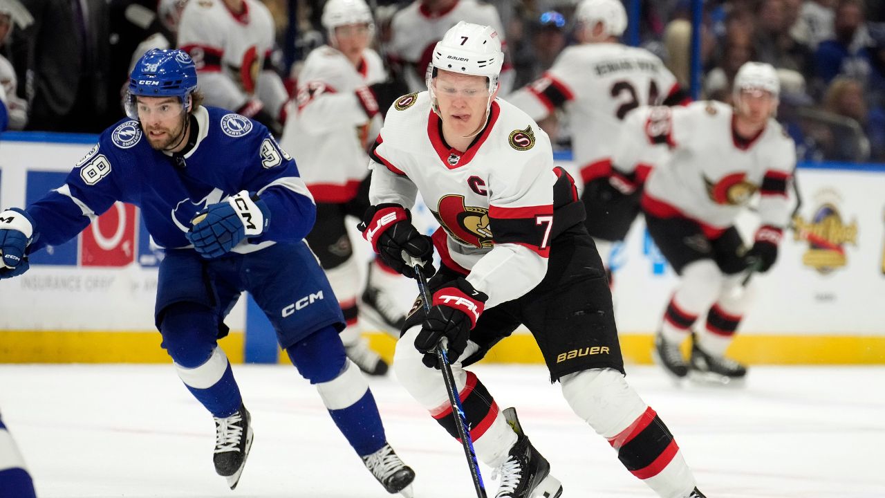 Brady Tkachuk scores the only shootout goal as Ottawa Senators beats ...