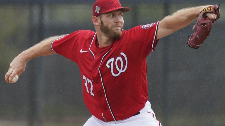 Washington Nationals pitcher Stephen Strasburg announced his retirement Sunday, ending the 2019 World Series MVP’s injury-filled career. (AP/Sue Ogrocki, File)