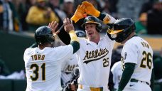MLB Roundup: Athletics pile 20 runs on bottom-feeding Marlins