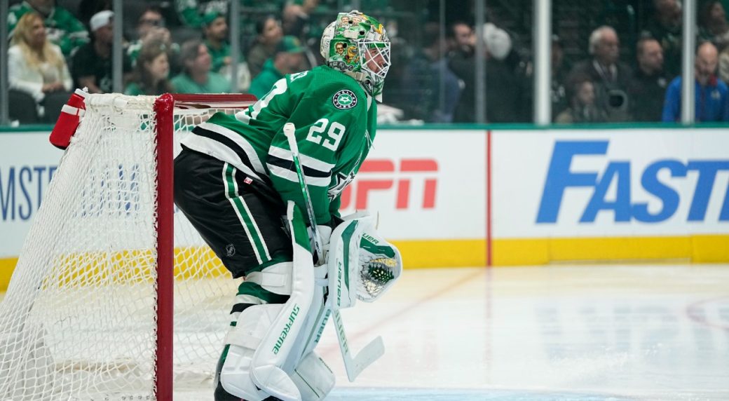 Stars' Oettinger robs Oilers' McDavid with stick save in OT