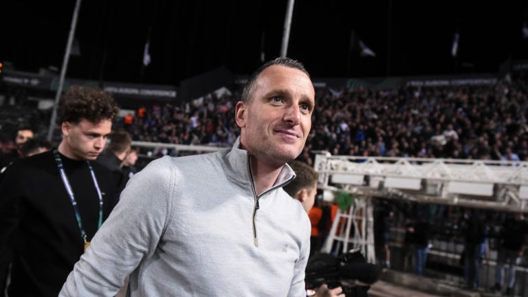 Club Brugge won its 19th Belgian league title on a dramatic final day of the season. (AP/Giannis Papanikos)