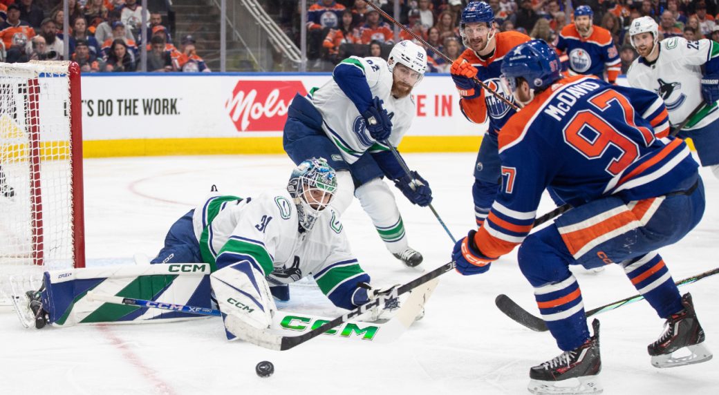 Canucks fail to match Oilers’ desperation despite chance to close out series