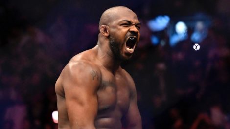 Jon-Jones-reacts-after-his-victory-over-Ciryl-Gane-in-a-UFC-285-mixed-martial-arts-heavyweight-title-bout