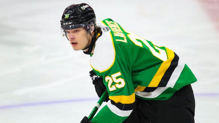 Kaleb Lawrence of the London Knights. (Luke Durda/OHL Images)