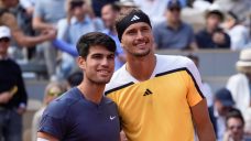 Alcaraz takes fourth set against Zverev to draw level in French Open men’s final