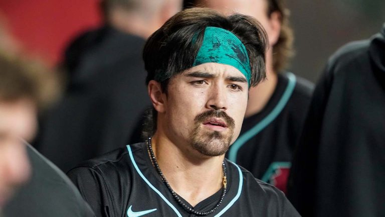 Arizona Diamondbacks' Corbin Carroll (7) during a baseball game against the San Francisco Giants Wednesday, June 5, 2024, in Phoenix. (Darryl Webb/AP)