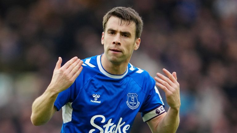 Everton captain Seamus Coleman has signed a one-year contract extension to stay at the Merseyside club. (AP/Jon Super, File)