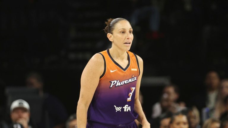 Phoenix Mercury guard Diana Taurasi during a WNBA basketball game, Tuesday, May 14, 2024, in Las Vegas. (Ian Maule/AP Photo)