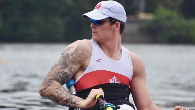 Former Humboldt Broncos goaltender Jacob Wassermann, shown in a handout photo, has been named to Canada's Paralympic team and will compete in rowing this summer in Paris. Wassermann was among 13 survivors of a crash that killed 16 on April 6, 2018. (THE CANADIAN PRESS/HO-Rowing Canada)