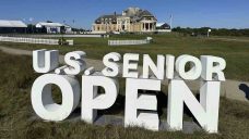 Fujita leads U.S. Senior Open by three strokes when rain hits