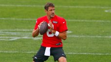 Aaron Rodgers angry after being stepped on, Jets’ offence is sloppy at practice