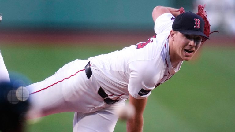 Boston Red Sox pitcher Nick Pivetta delivers during the first inning of a game against the Oakland Athletics at Fenway Park, July 10, 2024. (AP Photo/Charles Krupa)