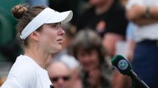 Elina Svitolina wins at Wimbledon on ‘very difficult day’ for Ukraine