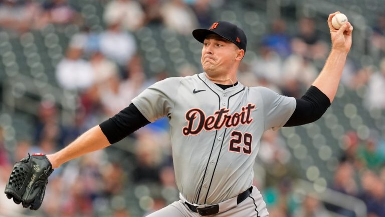 Detroit Tigers starting pitcher Tarik Skubal delivers during the second inning of a game against the Minnesota Twins, July 2, 2024. (AP Photo/Abbie Parr)