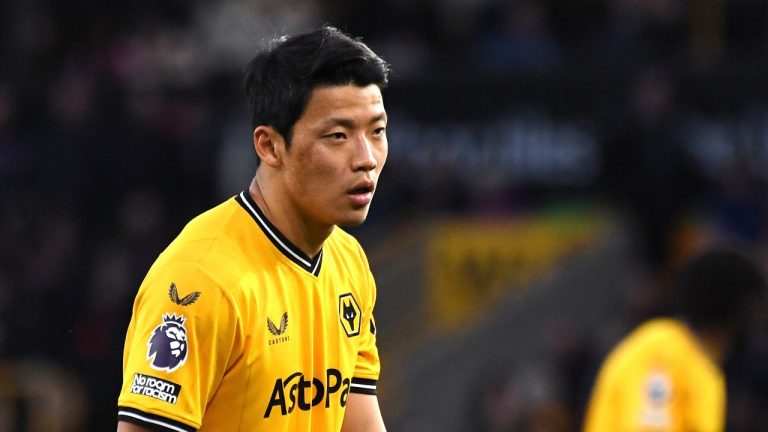 Wolverhampton Wanderers' Hwang Hee-chan attends the English Premier League soccer match between Wolverhampton Wanderers and Arsenal in Wolverhampton, England, on April 20, 2024. Italian soccer team Como has defended a player who allegedly said Wolves’ South Korean forward Hee Chan Hwang “thinks he’s Jackie Chan” during a pre-season game on Monday. (Rui Vieira/AP Photo, File)